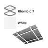Galvanized Steel Ceiling Q-L Mesh Metalworks White Rhombic 7