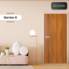 Melamine Door MDF iDoor S6 Brazilian Teak 3.5x80x200 cm Pattern 01