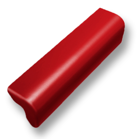 ครอบข้างปิดชาย สีแดง หลังคาลอนคู่ ตราช้าง ไฮบริด-