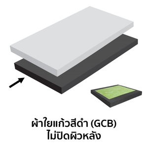 Zoftone แข็งมาตรฐาน Light (L) 0.60x1.20 ม. 50 มม. GCB-สีดำ  8852424086533