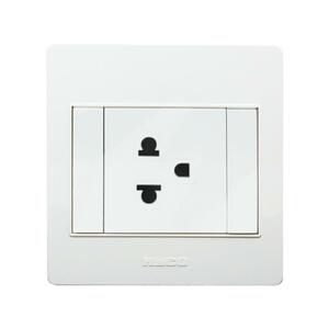 ชุดเต้ารับเดี่ยว 3 ขา 1 ช่อง HACO M3N-E10 สีขาว (1095624)