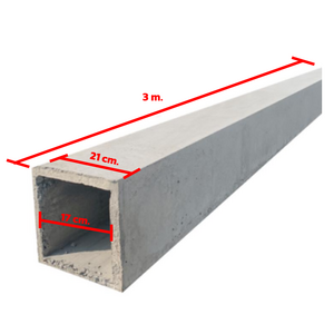 กรอบกล่องเสาสำเร็จรูป 0.20x0.20x3.00 ม.