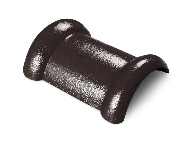 ครอบสันโค้ง 2 ทาง กระเบื้อง CT ตราเพชร Gran Onda น้ำตาลนราวดี 212MR002308-1