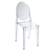 เก้าอี้พนักพิง เก้าอี้ใส Translucent Chair CH2212 PC สีใส