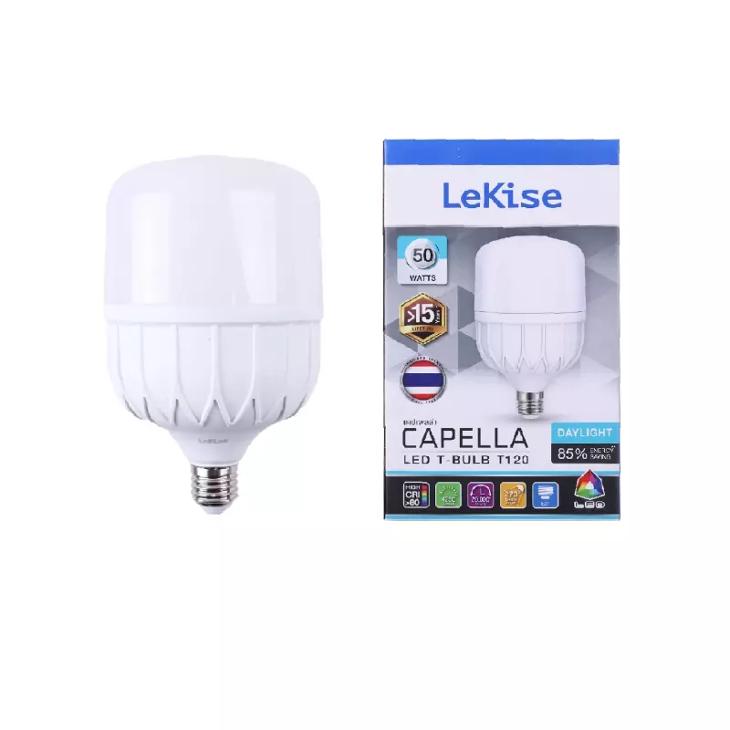 หลอดไฟ T120 50 วัตต์ รุ่น Capella T-Bulb (Day Light) LEKISE-1