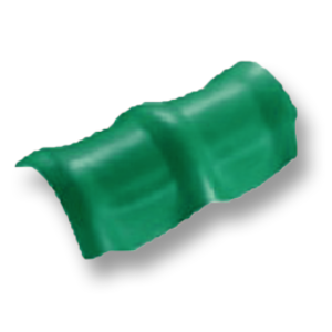 Diamond Roman Tile Sodchuen Green Round Ridge 3 Heads-