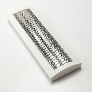 โคมตะแกรงติดลอย CARINI HP209W 2x600 สีขาว/เงิน (1188868)