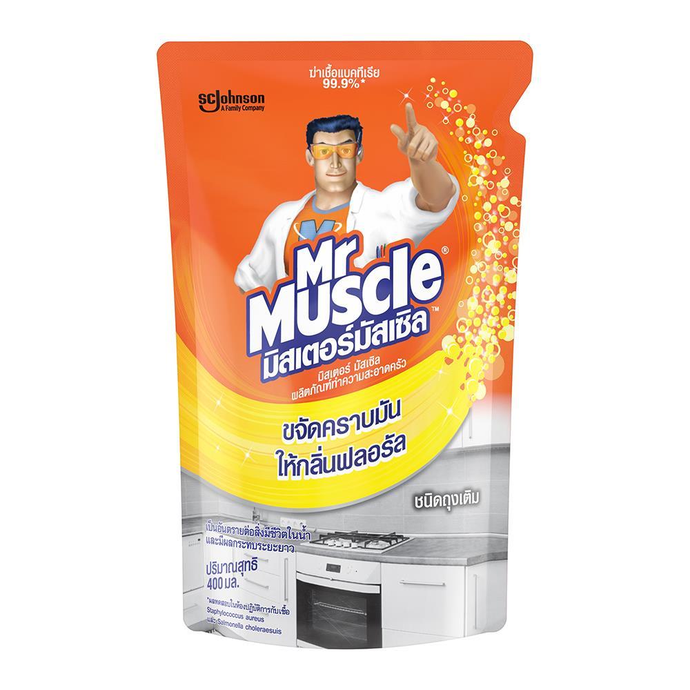 น้ำยาขจัดคราบไขมันห้องครัว MR.MUSCLE 400 มล. (270024)-1