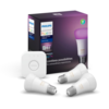 หลอดไฟอัจฉริยะ ฟิลิปส์ ฮิว Philips Hue ชุดเริ่มต้น (สีและแสงขาว) หลอดไฟ 3 หลอด พร้อมกับ Philips Hue Bridge