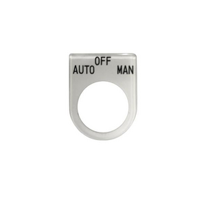 เนมเพลท AUTO - OFF - MANUAL ขนาด 25 มม. สีขาว-1