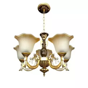 โคมไฟระย้า LIGHT รุ่น 06-ML-2083-5 สีทองรมดำ STAR-1