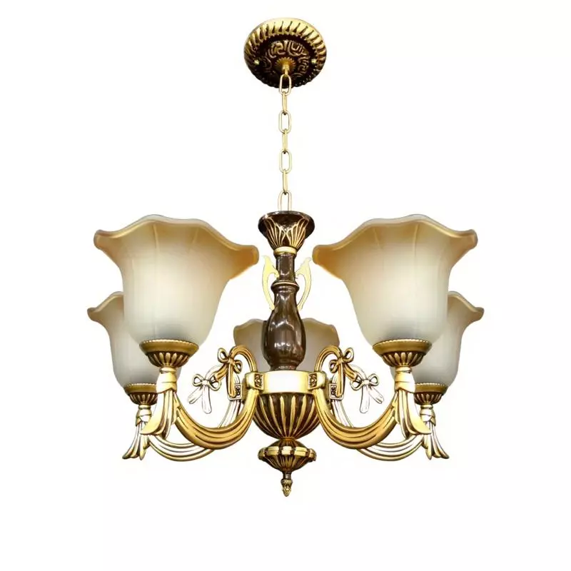 โคมไฟระย้า LIGHT รุ่น 06-ML-2083-5 สีทองรมดำ STAR-1