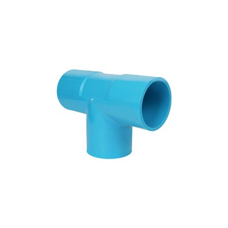 สามทาง 90 องศา PVC 1/2 นิ้ว สีฟ้า ท่อน้ำไทย (5570)-1