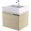 American Standard CONCEPT 550 wall-mounted under-sink cabinet in SHIMO ASH and CAPPUCCINO colors (CLBF550-SAAF).