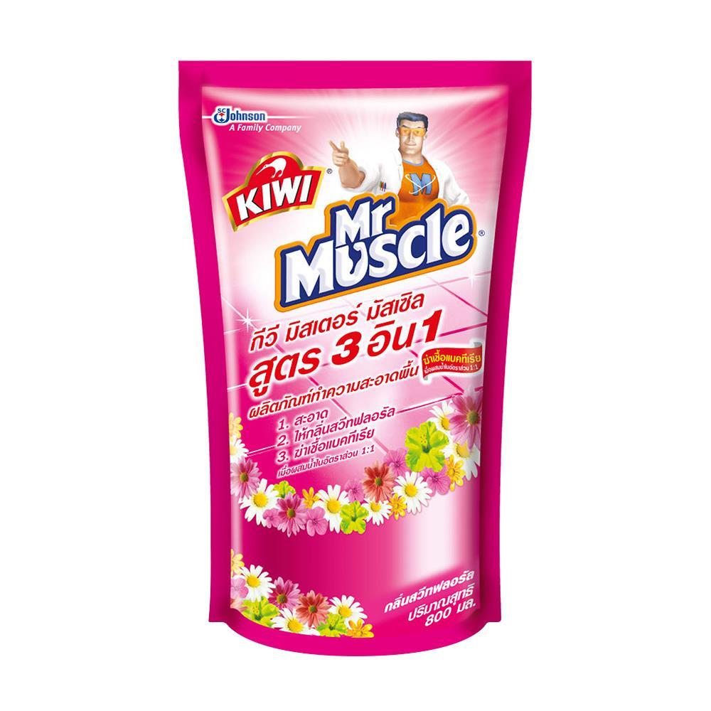 น้ำยาถูพื้น800ml KIWI MUSCLEสวีทฟลอรัล (204942)-1