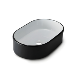 VICTOR WASHBASIN MODA 852BW White-Black-1