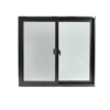 Window Asia Window with Net S-S Black 120x110 cm