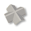 Diamond Jeeranai Tile Silver Grey 4-Way Apex
