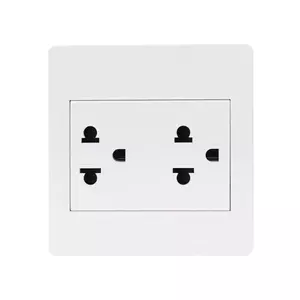 ชุดเต้ารับคู่ 3 ขา 2 ช่อง HACO M3N-E20 สีขาว (1095567)