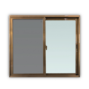 หน้าต่างบานเลื่อน อะลูมิเนียม S-S มุ้ง WINDOW ASIA 150x110 ซม. สีชา (1128688)-1