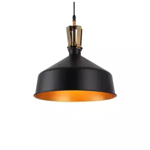 โคมไฟระย้าโมเดิร์น อลูมิเนียม 1 หลอด รุ่น SA1556 สีดำ DECOS-1