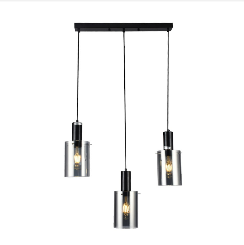 LIGHTMOST Ceiling lamp MD54158C-3A E27 3 bulbs 40W Black-1