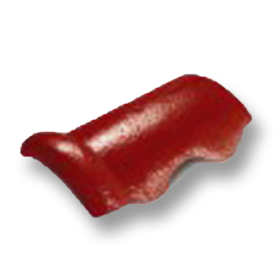 ครอบโค้งชนผนัง กระเบื้อง CT ตราเพชร Gran Onda แดงชบา 212WD001101-