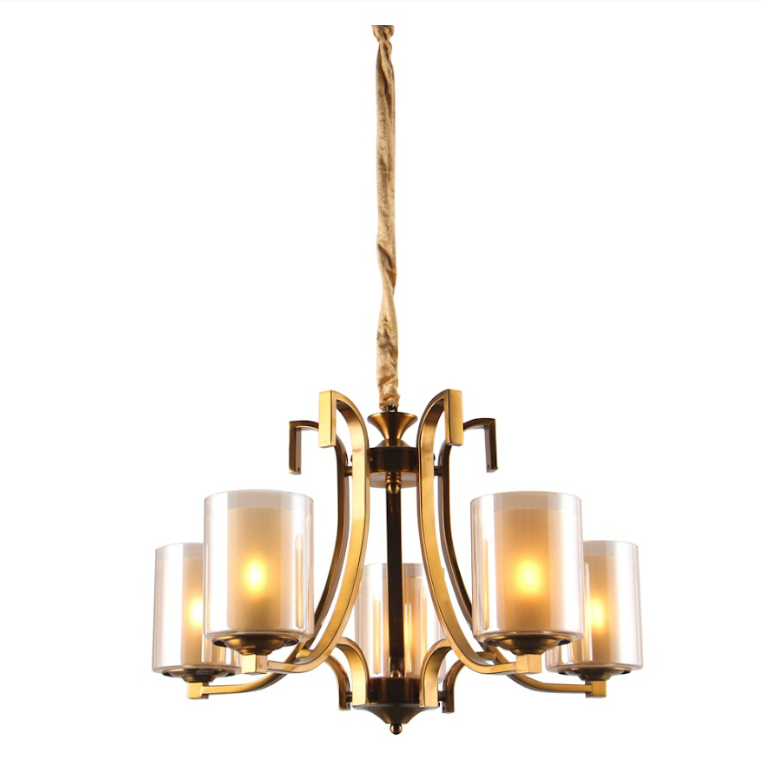 MAXLIGHT Ceiling lamp D7707/5 E27 5 bulbs 40W Gold -1
