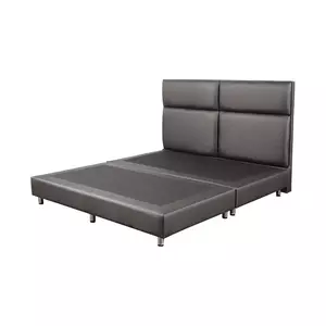 ฐาน+หัวเตียง SQUARE 6FT.D-GRAY HLS (1164227)-1