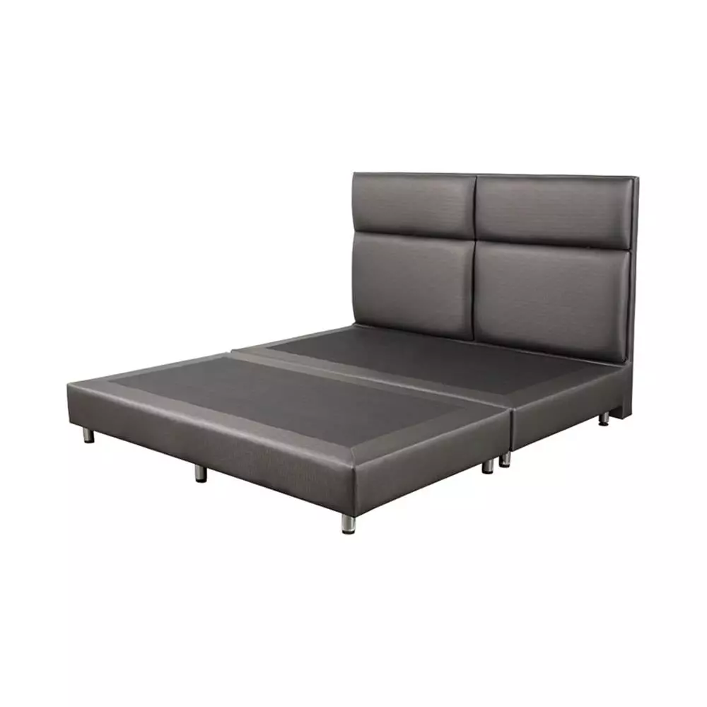 ฐาน+หัวเตียง SQUARE 6FT.D-GRAY HLS (1164227)-1