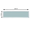 ช่องแสงประตู uPVC WA 200x40 สีขาว (1166002)