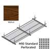 Hook On Galvanized Steel Ceiling R-H200 Metalworks Walnut 1200x400 mm M10 Standard Perforated
