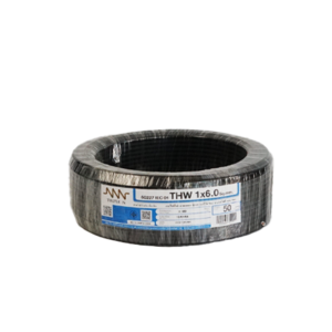 สายไฟ THW (IEC01) 1x6 ยาว 50 เมตร สีดำ ทริปเปิ้ลเอ็น-1