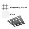 Galvanized Steel Ceiling Q-L Mesh Metalworks White Welded Big Square