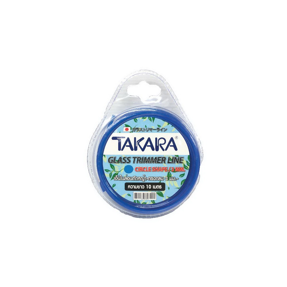 เอ็นตัดหญ้า TAKARA แบบกลม 3mmx10m ฟ้า (1187135)-1