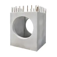 Man Hole Concrete 2 way straight 30cm. Size 66x66cm. RB9 @15 Internal size 50x50x8/10x100cm.
