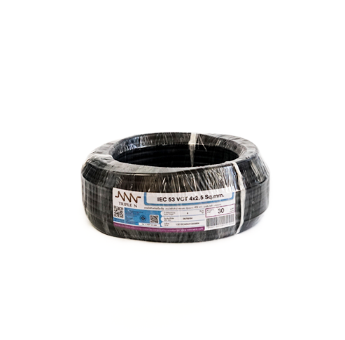 สายไฟ 60227 IEC 53 (VCT) 4x2.5 ยาว 30 เมตร ทริปเปิ้ลเอ็น-1
