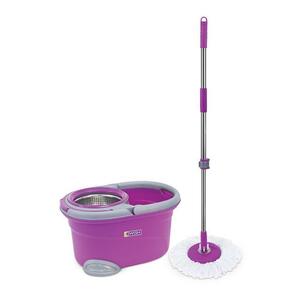 ชุดอุปกรณ์ถังปั่นพร้อมไม้ม็อบ BE WISH PINK DAILY 2 สีชมพู (1091527)