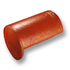 กระเบื้องหลังคาคอนกรีต CT Gran Onda ตราเพชร ส้มหางนกยูง ครอบปิดจั่ว 212FR001102