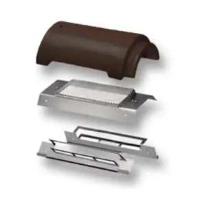 SCG Concrete Red Brick Air Vent Ridge Set 8852422116348-1
