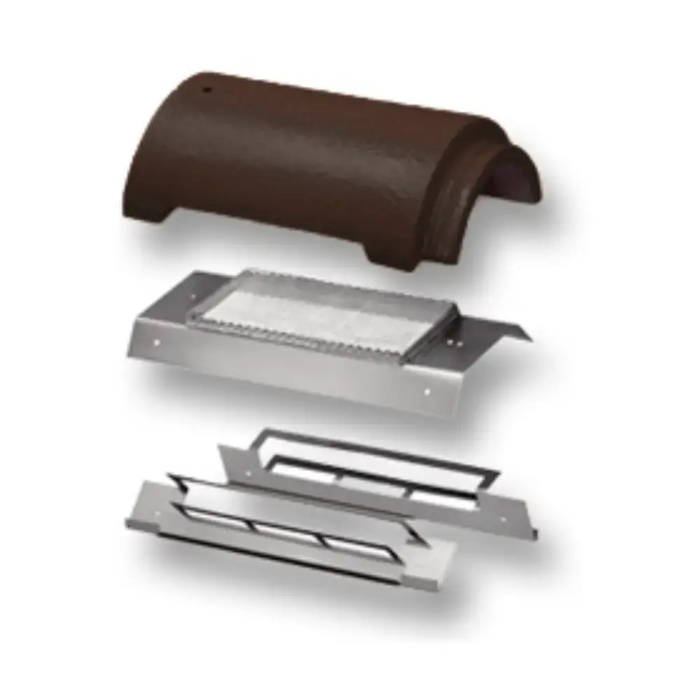 SCG Concrete Red Brick Air Vent Ridge Set 8852422116348-1