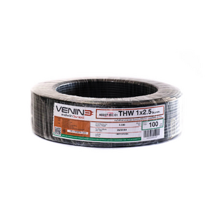 Electric Wire IEC01 THW VENINE 1x2.5 100M Black-1
