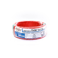 สายไฟ THW (IEC01) 1x1.5 ยาว 30 เมตร สีแดง ทริปเปิ้ลเอ็น