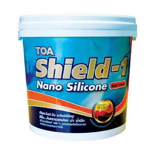 สีน้ำทาภายนอก TOA SHIELD-1 NANO BASE A ชนิดกึ่งเงา 1แกลลอน (237149)-1