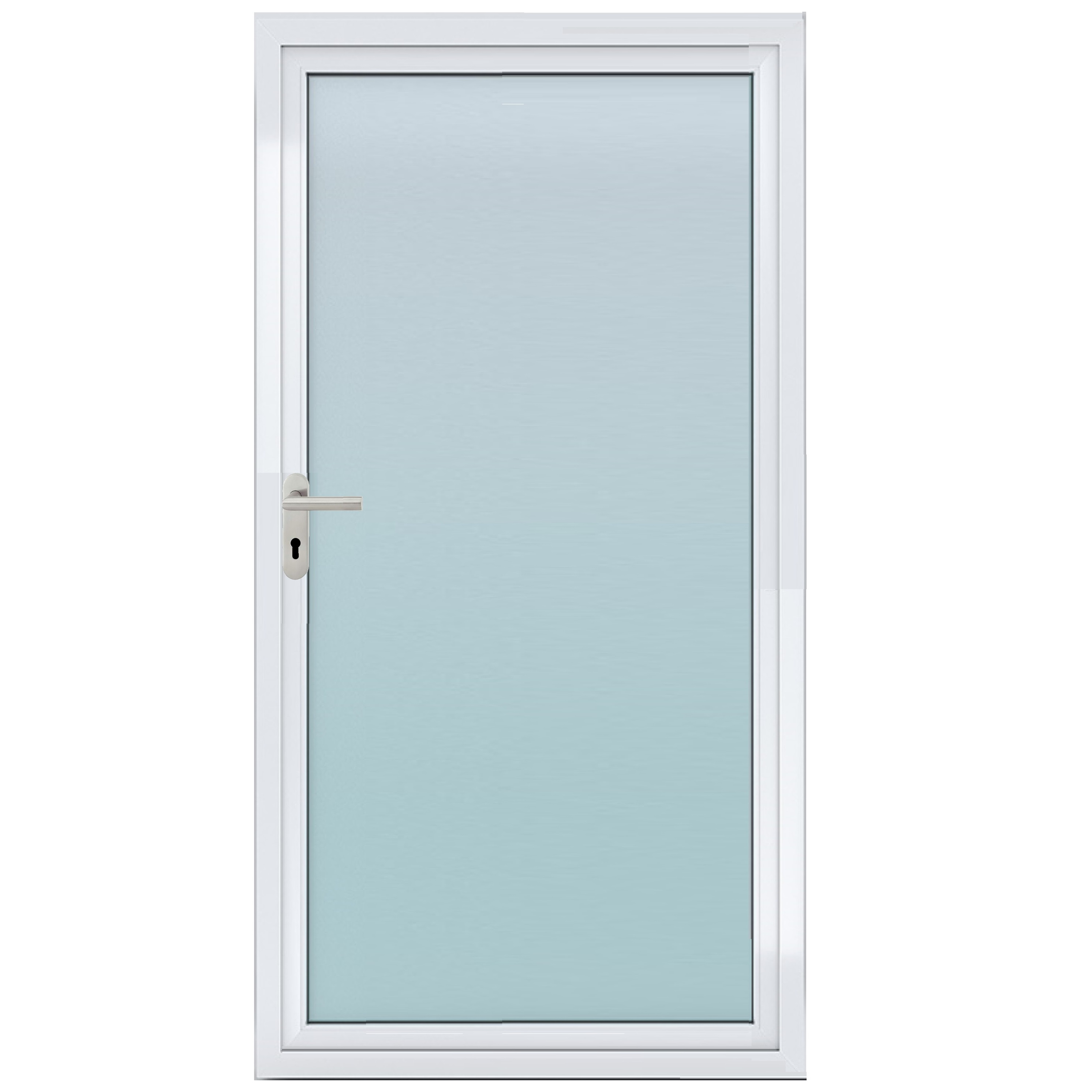 ประตูUPVC บานเปิดซ้าย TK 100x205cm ขาว (1217868)-1