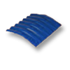 Diamond Small Corrugated Tile Roongroj Blue 10 Degree Ridge