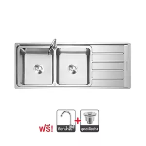 SINK BUILT 2B1D PAR AP-12050 SV (1214697)-1