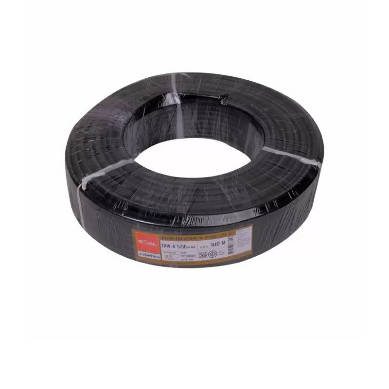 สายไฟ THW-A 50 x 100 เมตร สีดำ-1