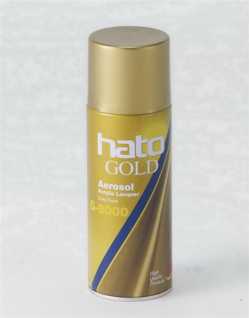 สีสเปรย์ทองคำ แล็กเกอร์ HATO G7000 400 ซีซี (175906)-1