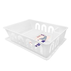ชั้นคว่ำจานพลาสติกมีถาดรองรุ่น KECH EASY (1145537)